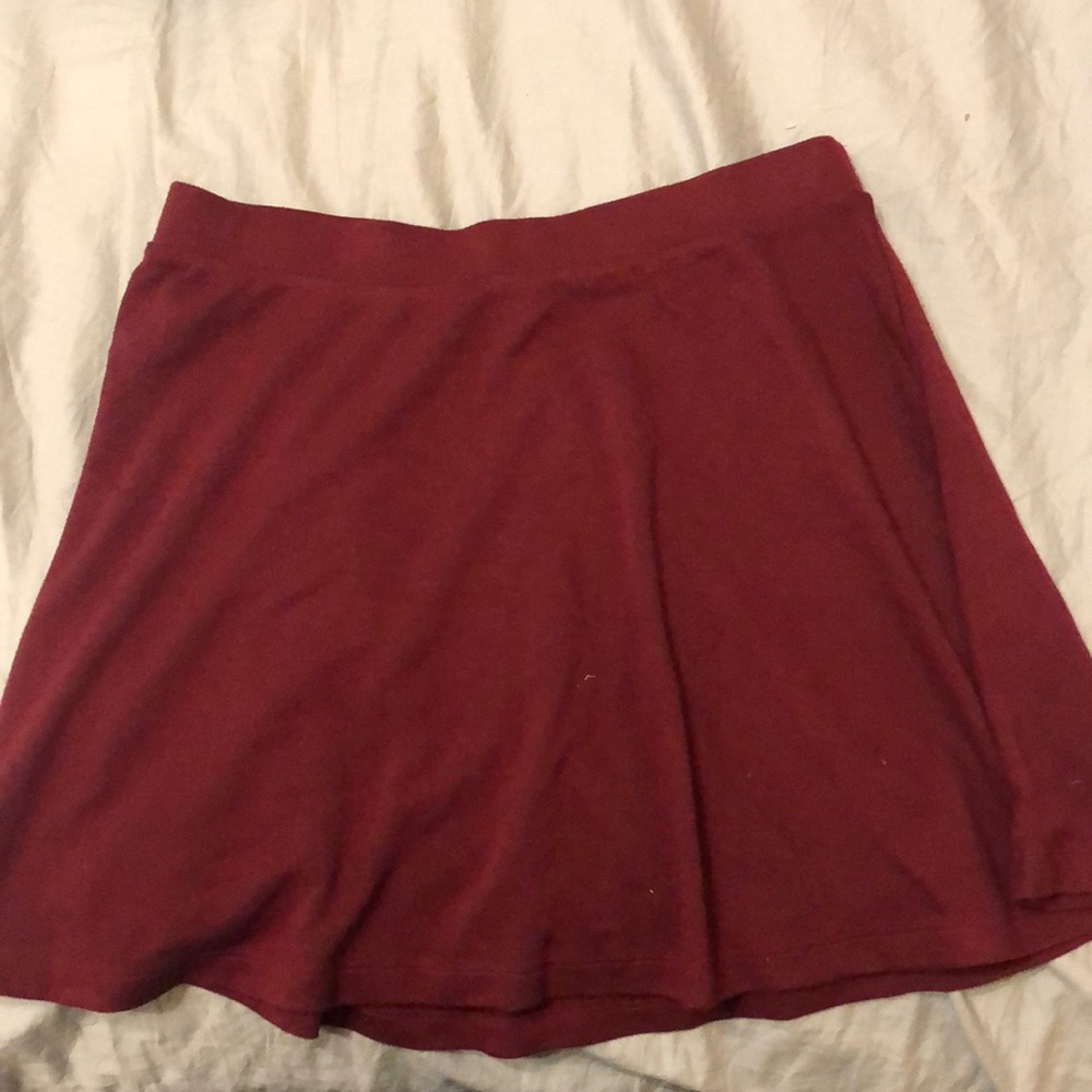 Burgundy Skirt